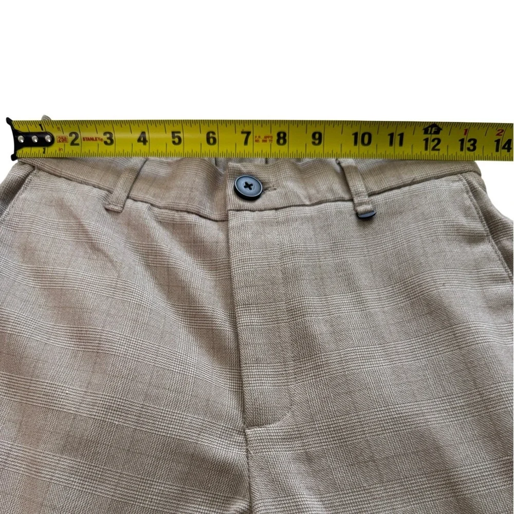 Denim & Flower Ricky Singh AMS Pant Tan Glen Plaid Men's Slim Fit Trousers S